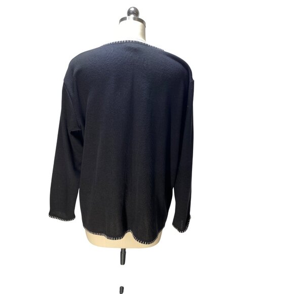 Susan Lawrence‎ M Vintage Snowman Cardigan Sweater Christmas - Picture 5 of 9